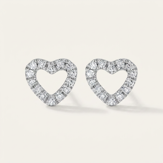 Moissanite 0.80 CT Round Cut Diamond Stud Earrings (V2)