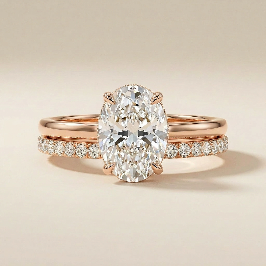 Moissanite 2.70 CT Oval Cut Diamond Solitaire Ring