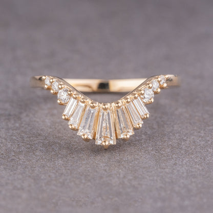 Natuurlijke zout- en peper 1.31CT peervormige diamanten Edwardiaanse trouwring