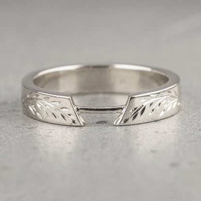 Natural Salt And Pepper 1.75CT Pear Diamond Art Deco Engagement Ring