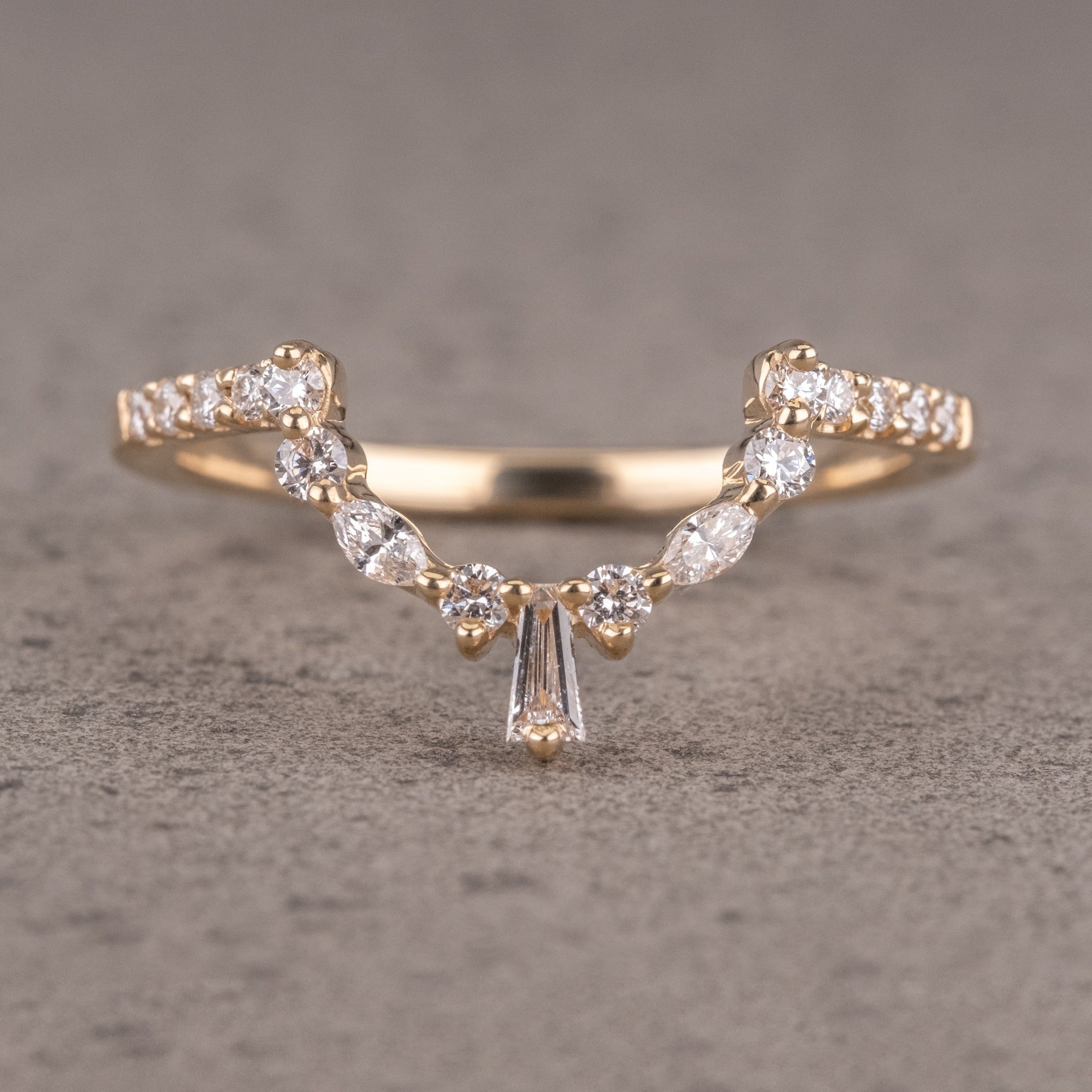 Natural Salt And Pepper 1.50CT Pear Diamond Boho &amp; Hippie Handmade Ring