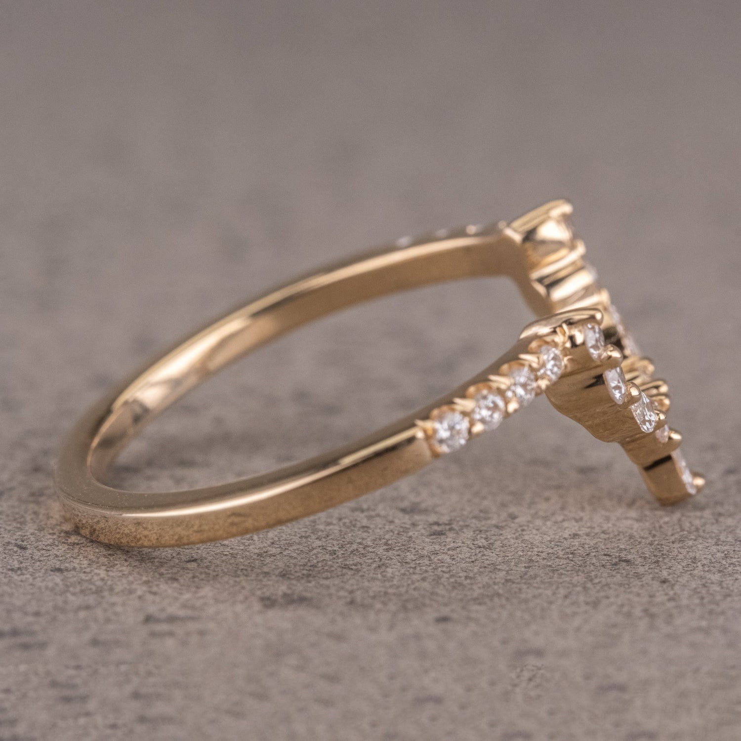 Natural Salt And Pepper 1.50CT Pear Diamond Boho &amp; Hippie Handmade Ring