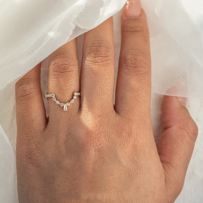 Natural Salt And Pepper 1.50CT Pear Diamond Boho &amp; Hippie Handmade Ring