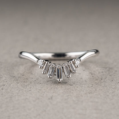 Natural Salt And Pepper 1.45CT Pear Diamond Gothic Engagement Ring