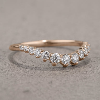 Natuurlijke zout- en peperring van 1,50 karaat zeshoekige diamant in art nouveau-stijl