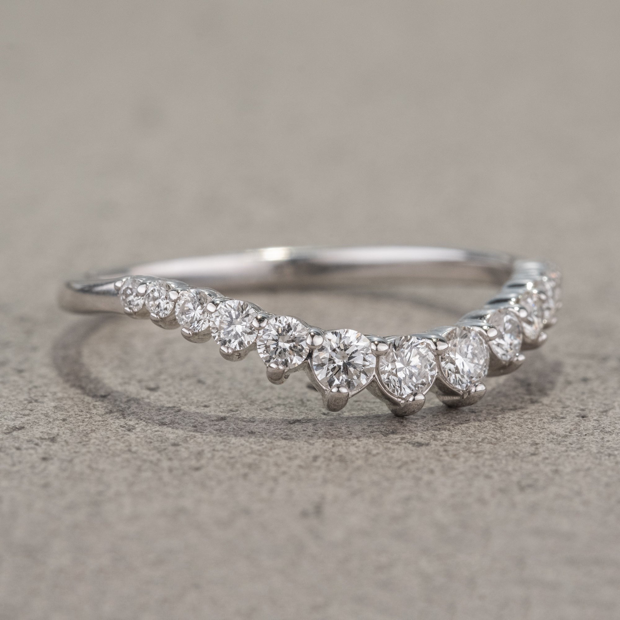 Natuurlijke zout- en peperring van 1,50 karaat zeshoekige diamant in art nouveau-stijl