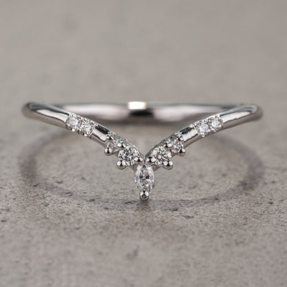 Natuurlijke zout- en peperring met ronde diamanten van 1,29 karaat, boho en hippie