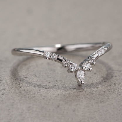 Natuurlijke zout- en peperring met ronde diamanten van 1,29 karaat, boho en hippie