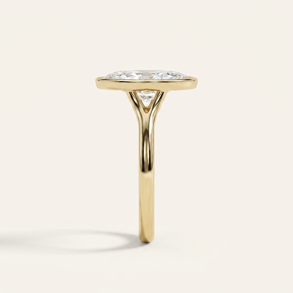 Moissanite 2.84 CT Marquise Cut Diamond Solitaire Ring