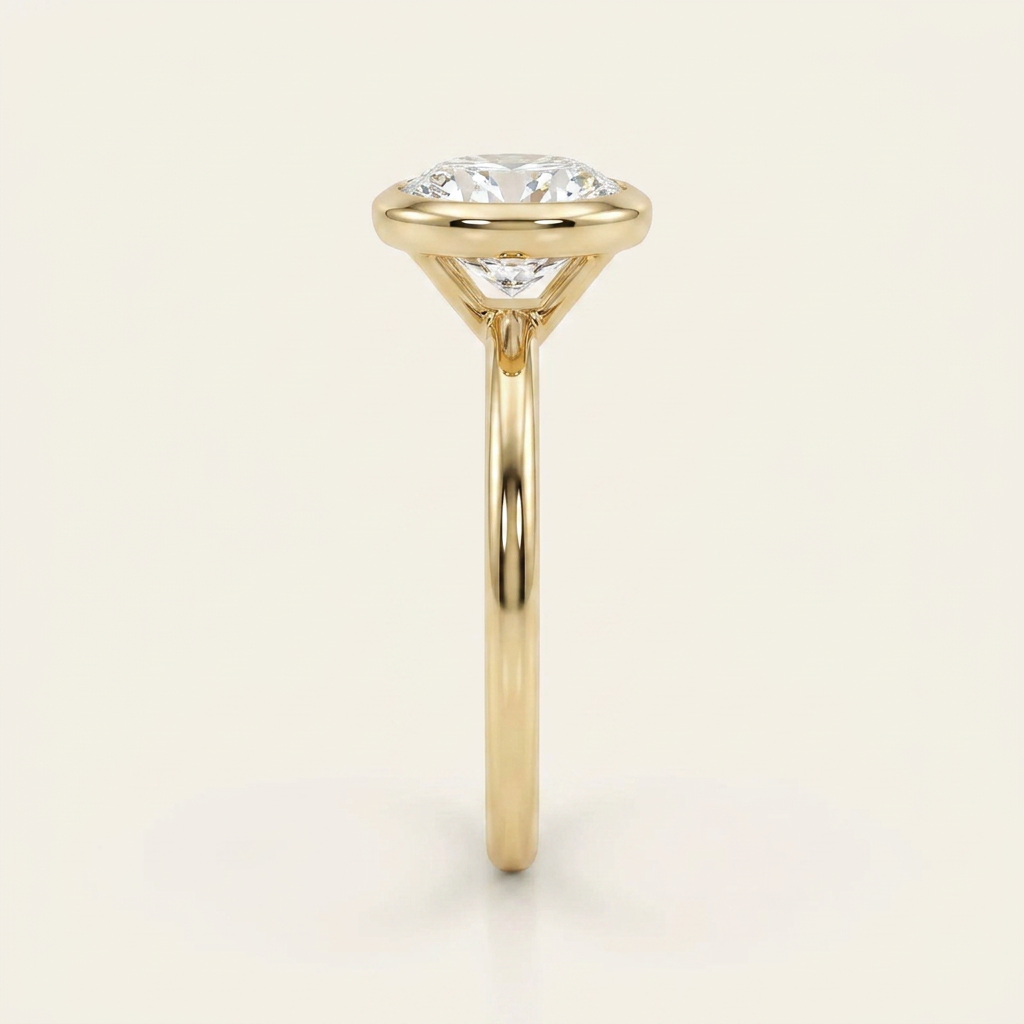 Moissanite 2.40 CT Oval Cut Diamond Solitaire Ring