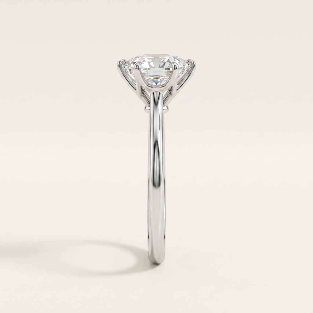 Moissanite 1.50 CT Hexagon Cut Diamond Solitaire Ring