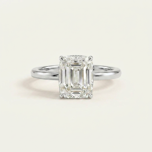 Moissanite 1.50 CT Cushion Cut Diamond Solitaire Ring