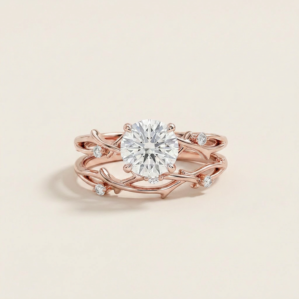 Moissanite 3.50 CT Round Cut Diamond Solitaire Ring