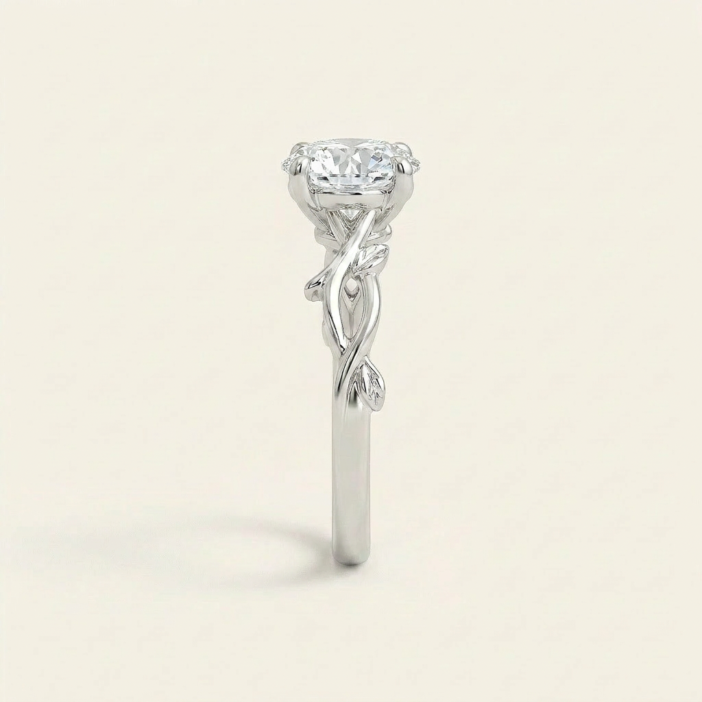 Moissanite 3.50 CT Round Cut Diamond Solitaire Ring