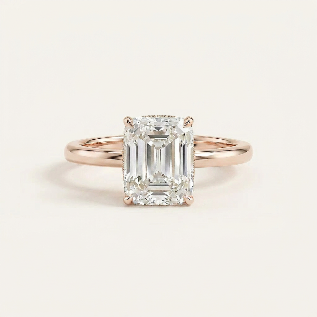 Moissanite 1.50 CT Cushion Cut Diamond Solitaire Ring