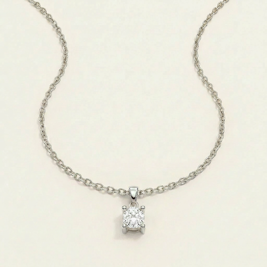 Moissanite 1.00 CT Cushion Cut Diamond Necklace