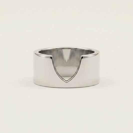Sleek Ellipse Plain Wedding Band