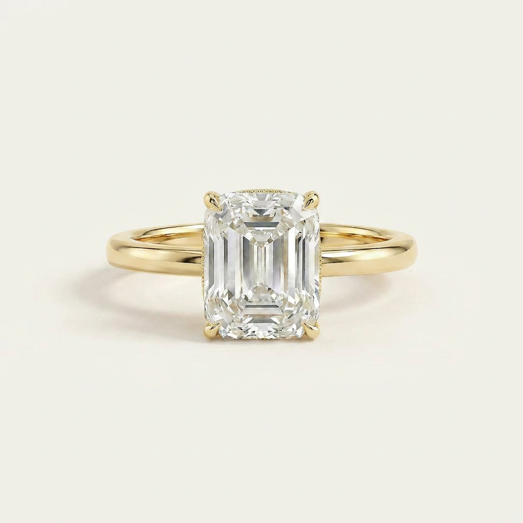Moissanite 1.50 CT Cushion Cut Diamond Solitaire Ring