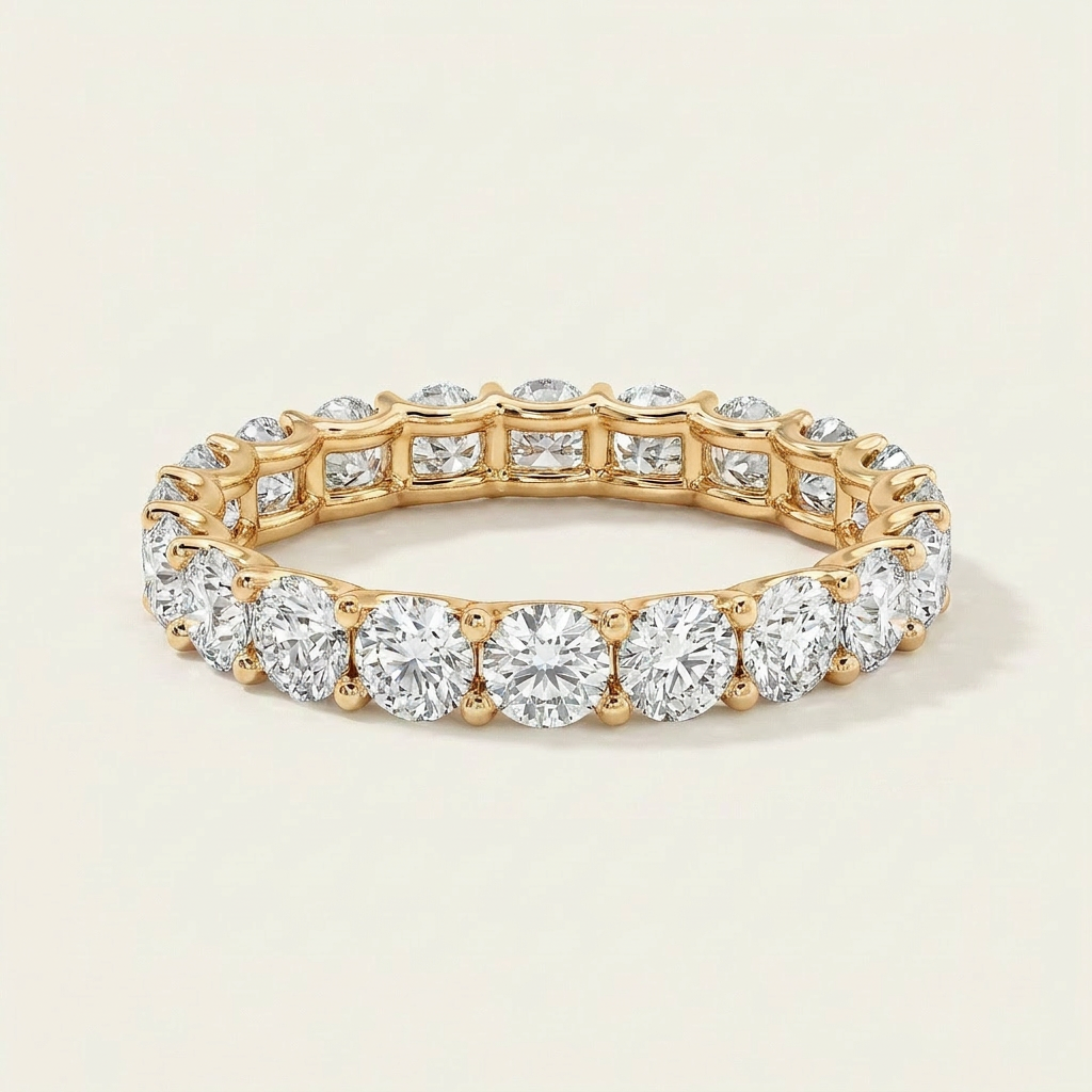 Moissanite 2.70 CT Round Cut Diamond Ring