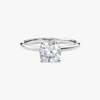 Moissanite 3.00 CT Cushion Cut Diamond Solitaire Engagement Ring | Dainty Ring