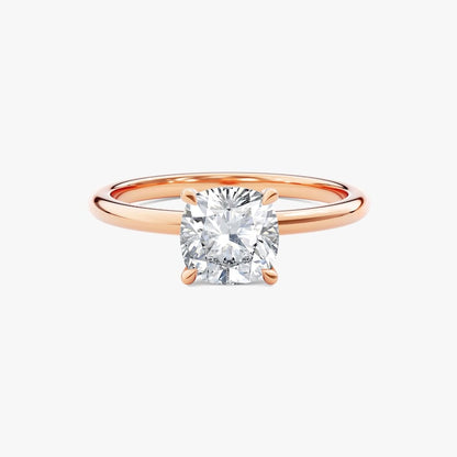 Moissanite 3.00 CT Cushion Cut Diamond Solitaire Engagement Ring | Dainty Ring