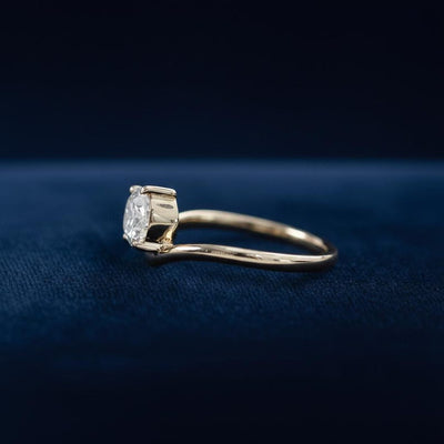 Lab Grown Diamond 3.00 CT Pear Cut Solitaire Engagement | Promise Ring