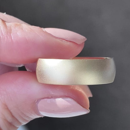 Plain Gold Wedding Band | Handmade Band | Anniversary Band