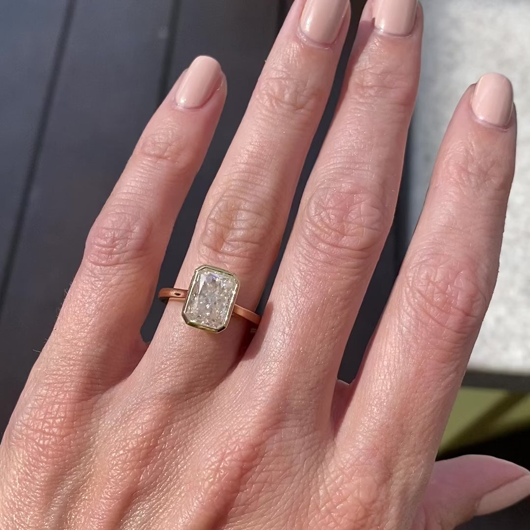 Moissanite 1.85CT Cushion Diamond Victorian Engagement Ring