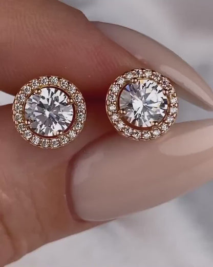 Moissanite 2.40CT Round Diamond Fashion Earring