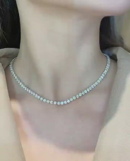 Moissanite 48.00 CT Round Diamond Necklace