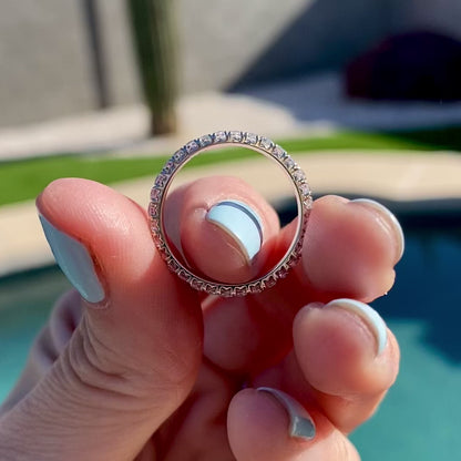 Moissanite 2.15CT Round Diamond Unique Handmade Band