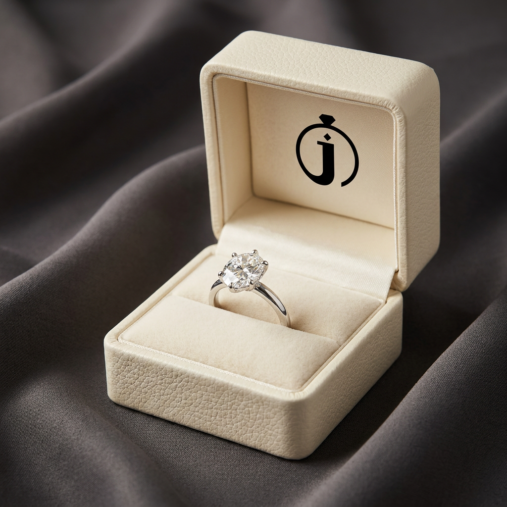 Moissanite 3.00 CT Oval Cut Solitaire Ring