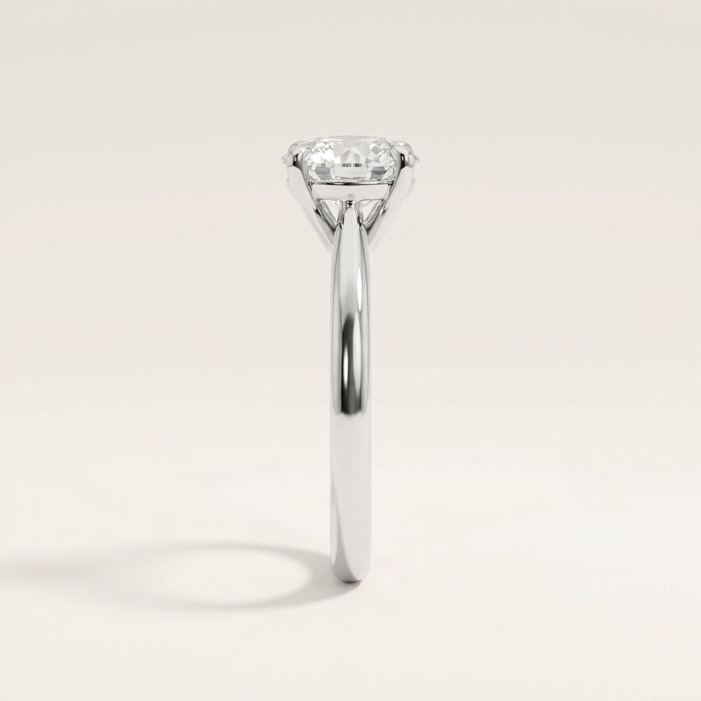 Lab Grown 2.50 CT Round Cut Diamond Hidden Halo Ring